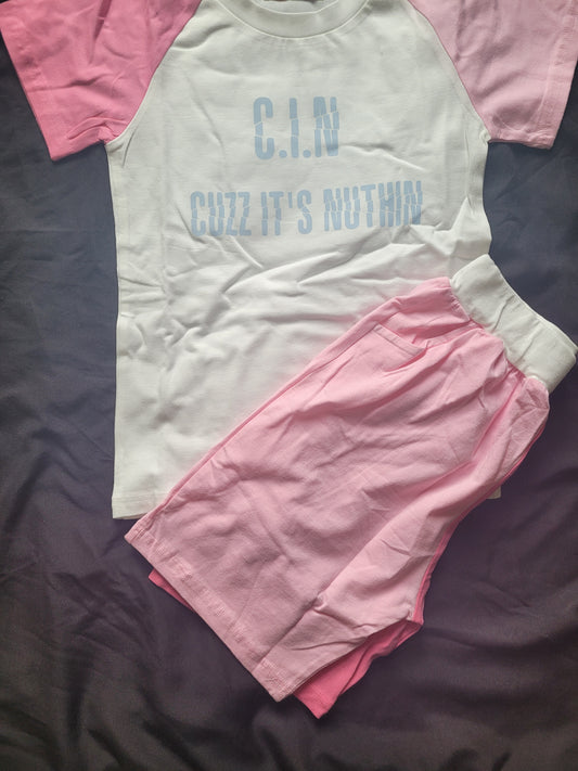 Kids Pink short sets (Girls)